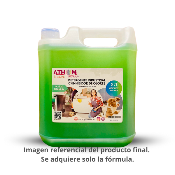 FORMULA DETERGENTE INDUSTRIAL C/INHIBIDOR DE OLORES GL-320 TITANIUM