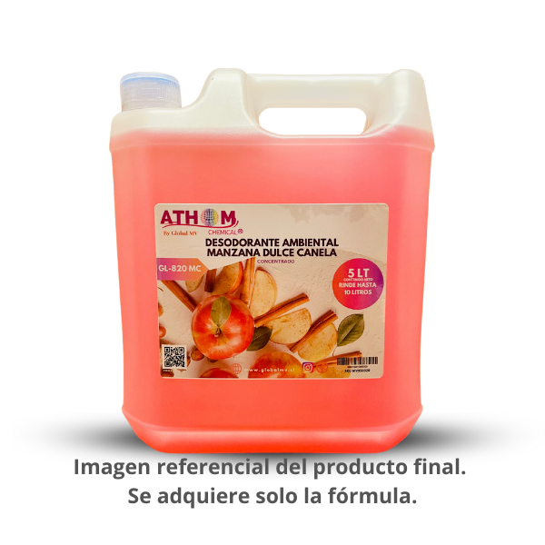 FORMULA DESODORANTE AMBIENTAL MANZANA CANELA GL-820 MC